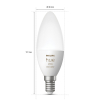 Philips Hue E14 smart λάμπα κερί C39 λευκό και ρυθμιζόμενο RGB Zigbee 2 τεμάχια LPH02701 - 3