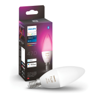 Philips Hue E14 smart λάμπα κερί C39 λευκό και ρυθμιζόμενο RGB Zigbee LPH02700
