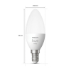 Philips Hue E14 smart λάμπα κερί C39 λευκό zigbee LPH02721 - 3