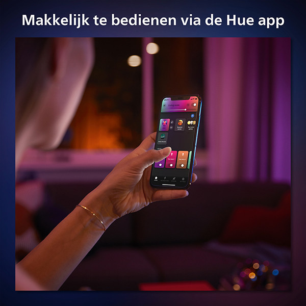 Philips Hue E14 smart λάμπα σφαιρική P45 λευκή και ρυθμιζόμενη RGB Zigbee LPH03365 - 7