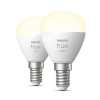 Philips Hue E14 smart λάμπα σφαιρική P45 λευκή Zigbee 2 τεμάχια LPH02724 - 2