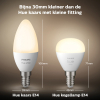 Philips Hue E14 smart λάμπα σφαιρική P45 λευκή Zigbee 2 τεμάχια LPH02724 - 4