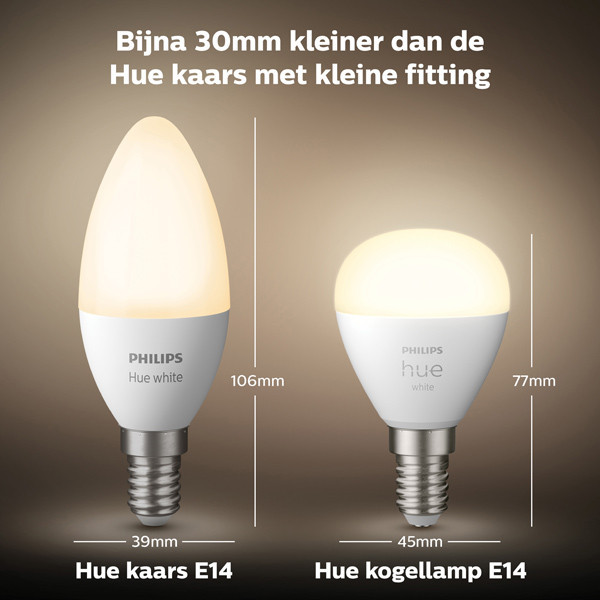 Philips Hue E14 smart λάμπα σφαιρική P45 λευκή Zigbee LPH02723 - 4