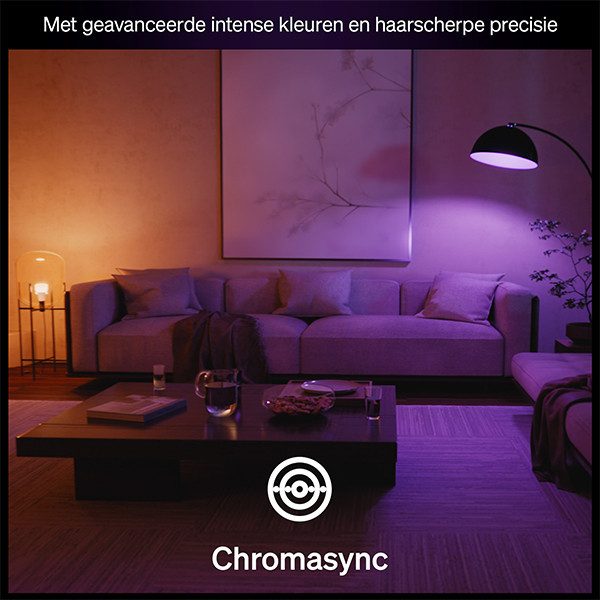Smart λάμπα Philips Hue E27 λευκή και ρυθμιζόμενο RGB Zigbee LPH04282 - 6
