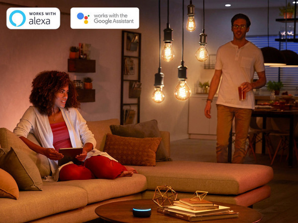 Smart λάμπα Philips Hue E27 λευκή zigbee 7W LPH01422 - 4