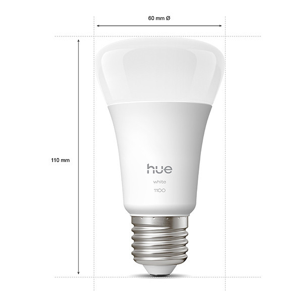 Smart λάμπα Philips Hue E27 λευκό zigbee LPH04274 - 2