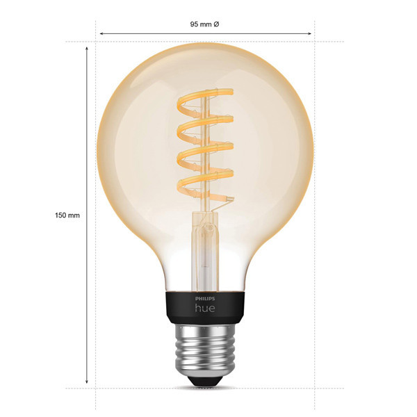 Smart λάμπα Philips Hue E27 με ρυθμιζόμενο λευκό φως Zigbee LPH02737 - 3