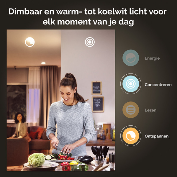 Smart λάμπα Philips Hue E27 με ρυθμιζόμενο λευκό φως Zigbee LPH02737 - 6