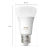 Smart λάμπα Philips Hue E27 με ρυθμιζόμενο λευκό φως Zigbee LPH04278 - 2