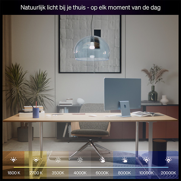 Smart λάμπα Philips Hue E27 με ρυθμιζόμενο λευκό φως Zigbee LPH04278 - 4
