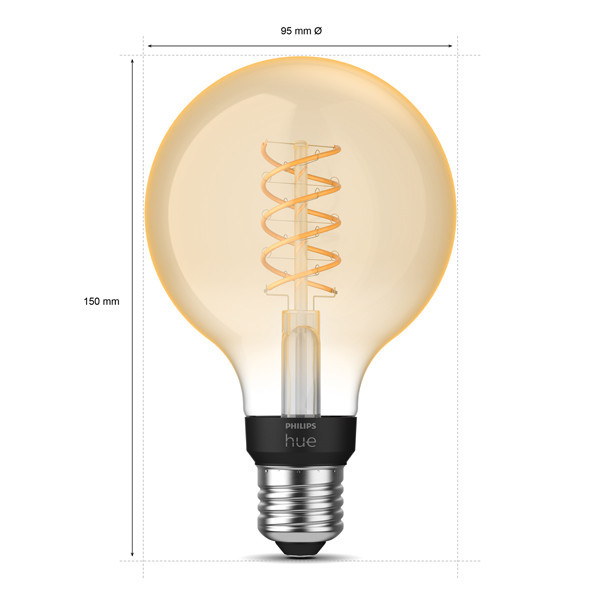 Smart λάμπα Philips Hue E27 σε ζεστό λευκό χρώμα zigbee LPH03642 - 3