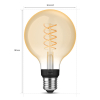 Smart λάμπα Philips Hue E27 σε ζεστό λευκό χρώμα zigbee LPH03642 - 3