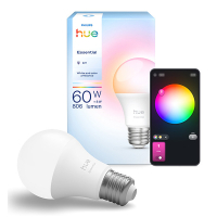 Smart λάμπα Philips Hue Essential E27 λευκή και ρυθμιζόμενο RGB Zigbee LPH04289
