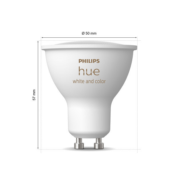 Smart λάμπα Philips Hue GU10 PAR16 λευκό Zigbee 2 τεμάχια LPH03696 - 3