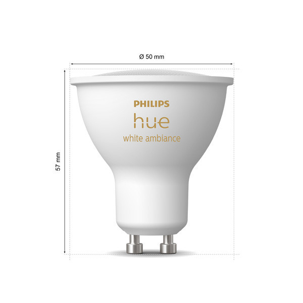 Smart λάμπα Philips Hue GU10 PAR16 2 τεμάχια LPH03732 - 3