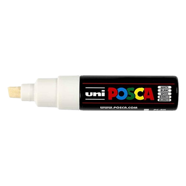 Μαρκαδόρος χρώματος POSCA PC-8K λευκός (μύτη 8 mm) 424198 - 1