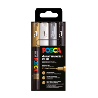 Σετ Ακρυλικών Mαρκαδόρων POSCA PC-1MC (κωνικοί 0,7 - 1 mm) 4 τεμάχια 424066