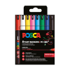 Σετ Ακρυλικών Mαρκαδόρων POSCA PC-1MR (στρογγυλοί 0,7 mm) 8 τεμάχια 424034 - 1