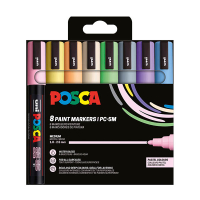 Σετ Ακρυλικών Mαρκαδόρων POSCA PC-5M Pastel (στρογγυλοί 1,8 - 2,5 mm) 8 τεμάχια 424170