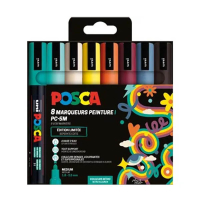 Σετ Μαρκαδόρων POSCA PC-5M Retro Colors (1,8 - 2,5 mm Στρογγυλά) 8 Τεμάχια 425418