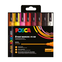Σετ μαρκαδόρων θερμής βαφής POSCA PC-5M (στρογγυλοί 1,8 - 2,5 mm) 8 τεμάχια 424171