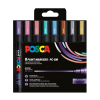 Σετ μαρκαδόρων μεταλλικής βαφής POSCA PC-5M (στρογγυλοί 1,8 - 2,5 mm) 8 τεμάχια 424172 - 1