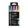 Σετ μαρκαδόρων POSCA PC-5M παστέλ (στρογγυλοί 1,8 - 2,5 mm) 4 τεμάχια 425415 - 1