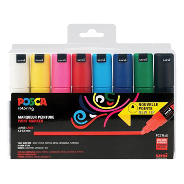 Σετ μαρκαδόρων POSCA PC-7M (στρογγυλοί 4,5 - 5,5 mm) 8 τεμάχια 424191 - 1