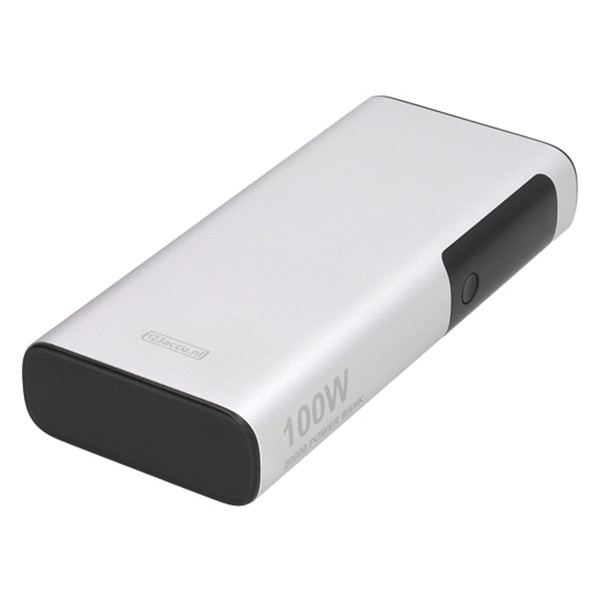 Powerbank φορητού υπολογιστή 123ink με γρήγορη φόρτιση ασημί (100W, 20000 mAh) ADR00366 - 7