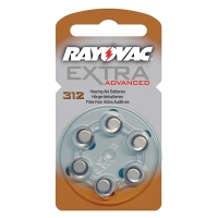 Rayovac extra advanced 312 βαρηκοΐας μπαταρία 6 τεμαχίων (καφέ) PR41 204802