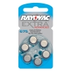 Rayovac extra advanced 675 βαρηκοΐας μπαταρία 6 τεμαχίων (μπλε)