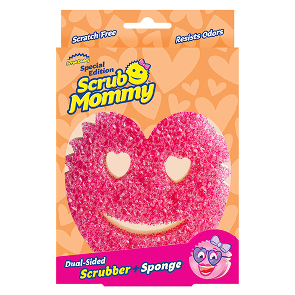 Scrub Daddy | Scrub Mommy ροζ σφουγγάρι καρδιά SSC01065 - 1