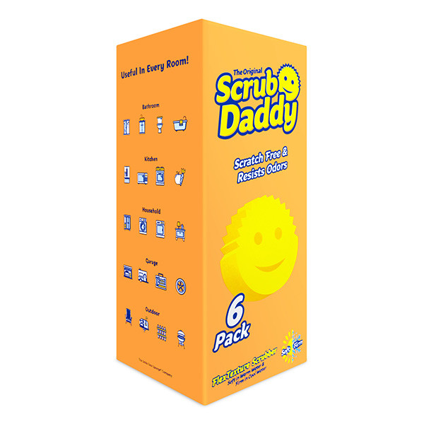 Σφουγγάρια Scrub Daddy Original κίτρινα (6 τεμάχια) SSC01029 Σφουγγάρια Scrub Daddy Original κίτρινα (6 τεμάχια) SSC01029 - 1
