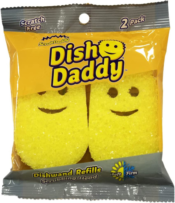 Scrub Daddy - Dish Daddy Ανταλλακτικά Σφουγγάρια Yellow 2 τμχ SSC01014 - 1