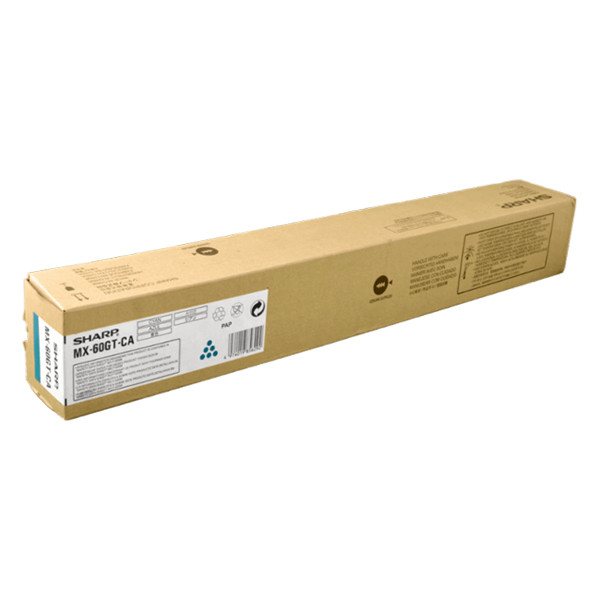 Cyan  Toner Sharp MX-60GTCA (αυθεντικό Sharp) 082798 - 1
