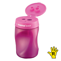 Εργονομική ξύστρα Stabilo Easy ροζ (για δεξιόχειρες) 200111