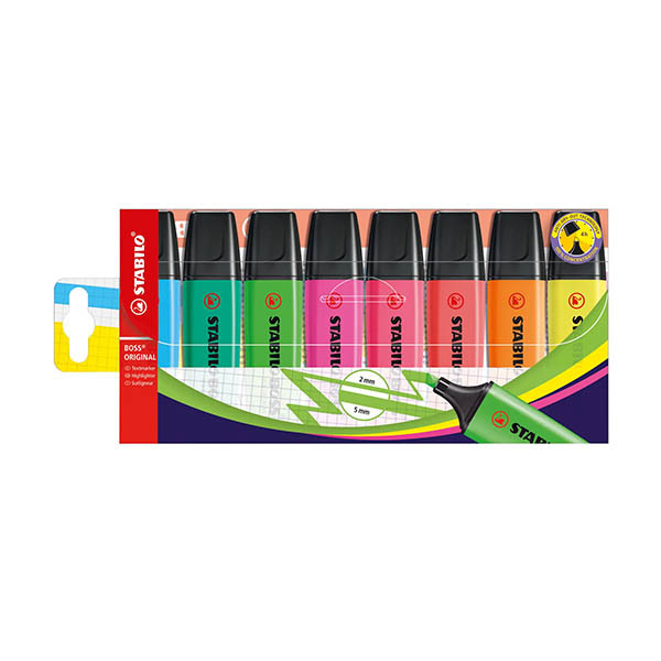 Μαρκαδόροι Stabilo BOSS σε ποικιλία (8 χρώματα) 206308 - 1