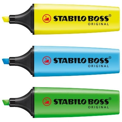 Σετ Μαρκαδόροι Stabilo Boss (συσκευασία 3 τεμαχίων) 280002 - 1