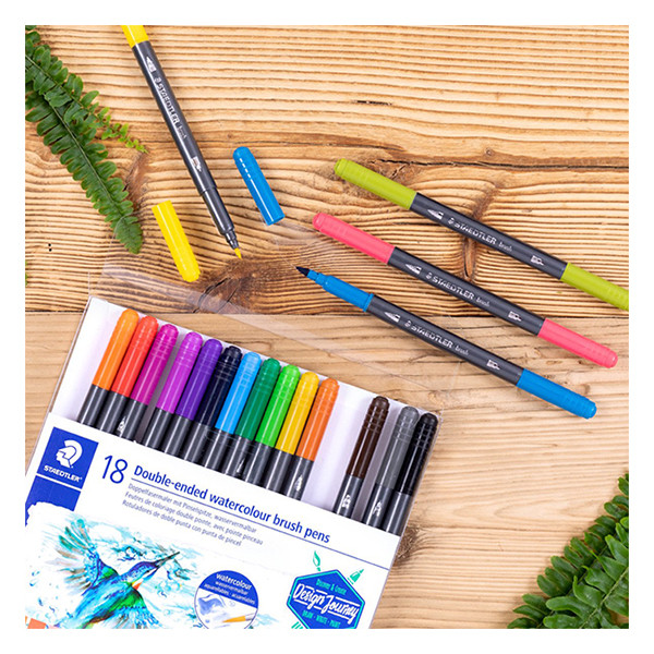 Μαρκαδόρος Staedtler 3001 Διπλής Μύτης (18 τμχ) 209508 - 2