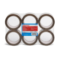 Ταινία συσκευασίας Staples καφέ 50 mm x 66 m (6 ρολά) 068833