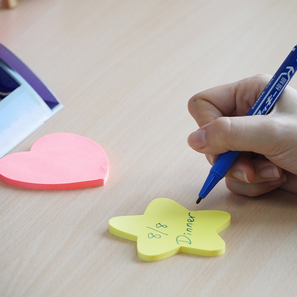 Αυτοκόλλητα Χαρτάκια Stick'n Αστέρι 70 x 70 mm Neon Yellow 50 φύλλα 201846 - 2