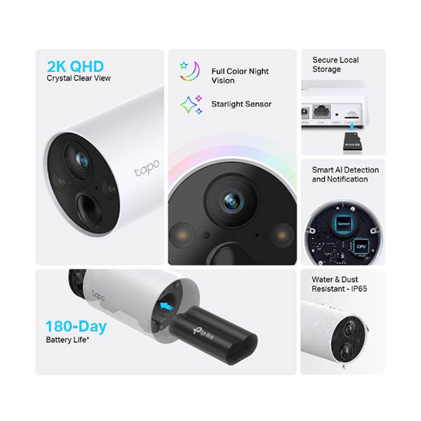 Κάμερα ασφαλείας εξωτερικού χώρου TP-Link Tapo C420 Wi-Fi 828665 - 2