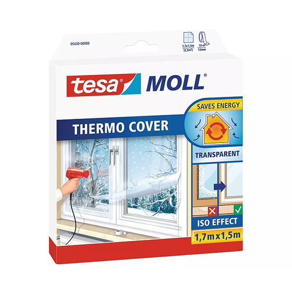 Μονωτικό Παραθύρων Tesa TesaMoll Thermo Cover διαφανές μονωτικό φιλμ, 1,7mx 1,5m (2,55m²) 203329 - 1