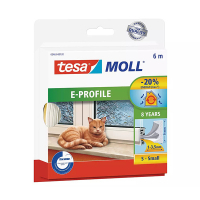 Μονωτικό Πόρτας & Παραθύρων Tesa TesaMoll Classic E-profile Λευκή ταινία 9mm x 6m 203306