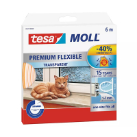 Μονωτικό Πόρτας & Παραθύρων Tesa TesaMoll Premium Εύκαμπτη διαφανής ταινία, 9mm x 6m 203305