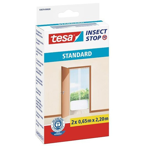 Σίτα Πόρτας Tesa Insect Stop Standar Λευκή 65cm x 220cm 2 τμχ STE00021 - 1