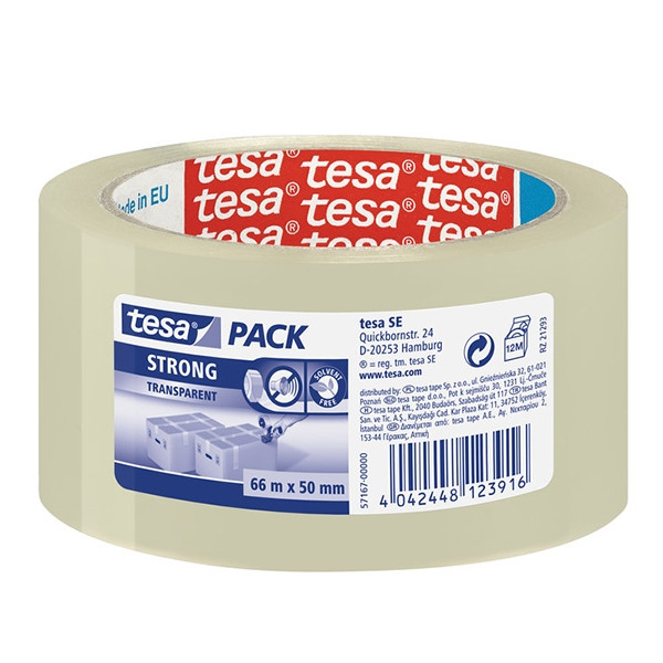 Ταινία συσκευασίας Tesa Pack Strong διαφανής 50 mm x 66 m (1 ρολό) 202330 - 1