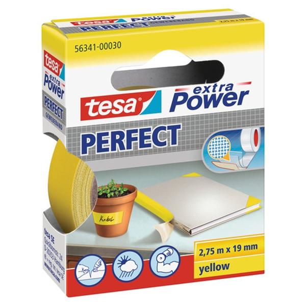 Υφασμάτινη ταινία Tesa Extra Power Perfect κίτρινη 19 mm x 2,75 m 202275 - 1