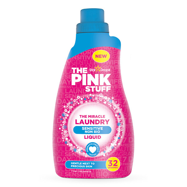 Υγρό απορρυπαντικό πλυντηρίου The Pink Stuff για ευαίσθητα ρούχα, μη βιολογικό (960 ml) **ΜΟΝΟ ΓΙΑ ΤΗΝ ΙΡΛΑΝΔΙΑ/ΣΟΥΗΔΙΑ/ΙΣΠΑΝΙΑ** SPI00015 - 1