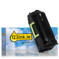 Toner High Capacity Black Lexmark 622X (62D2X00) (123ink) 62D2X00C 037235